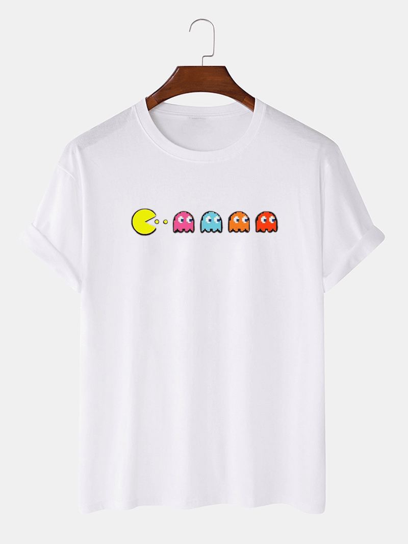 100% Bomuld Funny Game Med Tryk Rund Hals Løs Kortærmede T-shirts