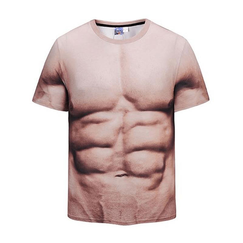 Casual Mænds Bodybuilding Elastiske Kortærmede T-shirts