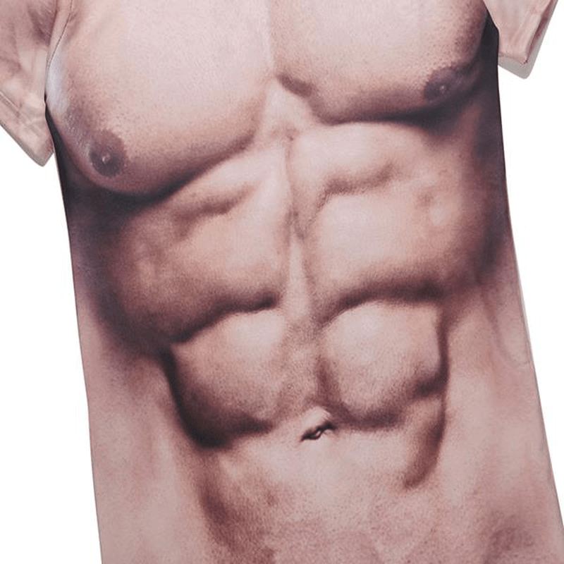 Casual Mænds Bodybuilding Elastiske Kortærmede T-shirts