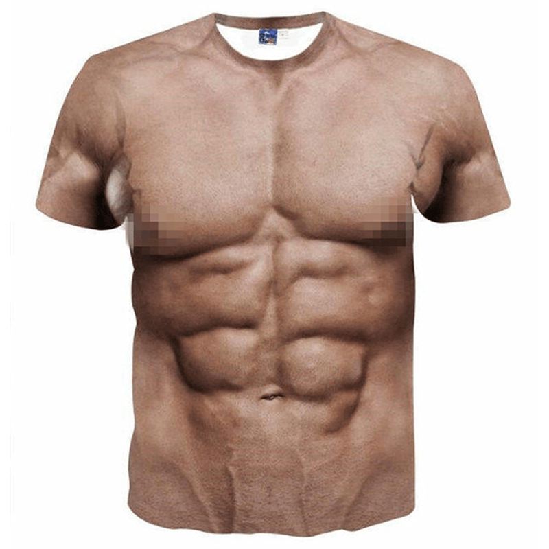 Casual Mænds Bodybuilding Elastiske Kortærmede T-shirts