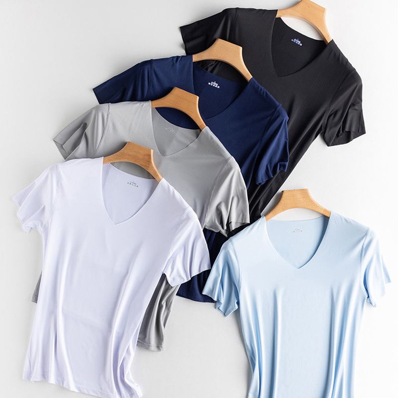 Ice Silk Seamless T-shirt Kortærmet Herre