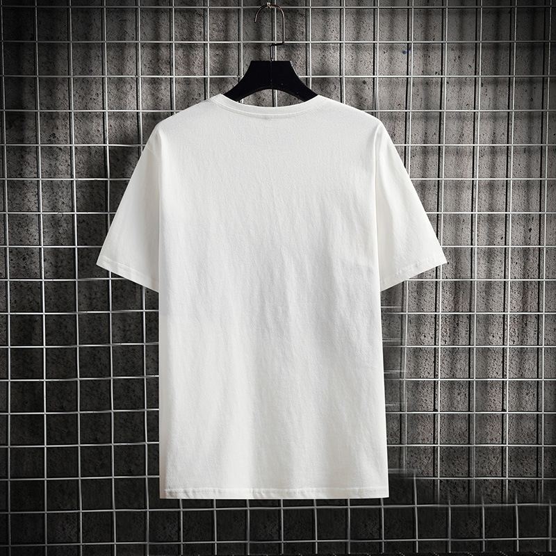 Kortærmet T-shirt Med Kortærmet Sommersyning Til Mænds New Trend Casual T-shirt