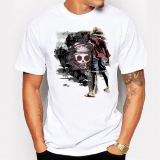 Mænds Diablo Skull Med Tryk Trend Alsidig T-shirt