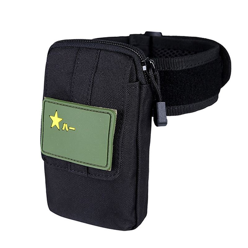 Mænd Nylon Taktisk Arm Taske Molle Edc Pouch Mobiltelefon Pung Bælte Taljetaske