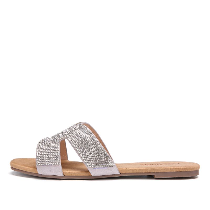 Kvinder Beading Hollow Out Casual Slide Sandaler