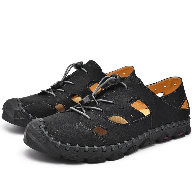 Mænd Microfiber Anti-toe Collision Casual Sandaler