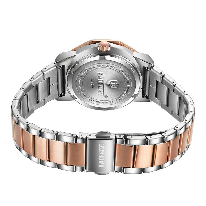 Afslappet Kvindeur 3atm Vandtæt Datovisning Elegant Crystal Quartz Watch