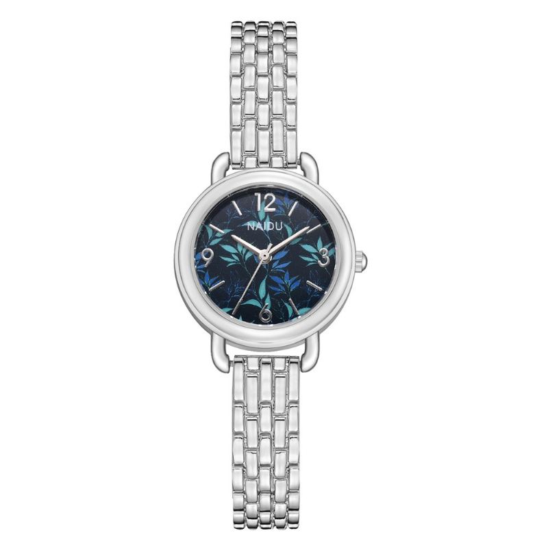 Casual Style Dekorative Dame Armbåndsur Fuld Steel Band Quartz Watch