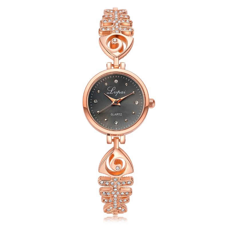 Diamond Dial Dame Armbåndsur Fuldt Stål Small Dial Quartz Ure