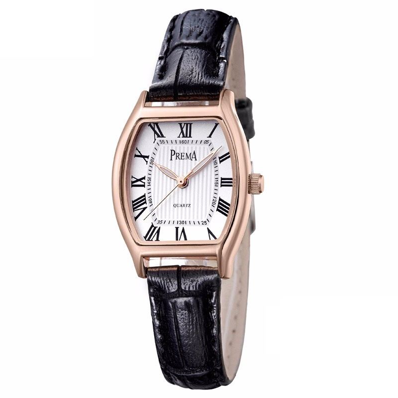 Mode Casual Romertal Pu Læderbånd Kvinder Quartz Watch Armbåndsur