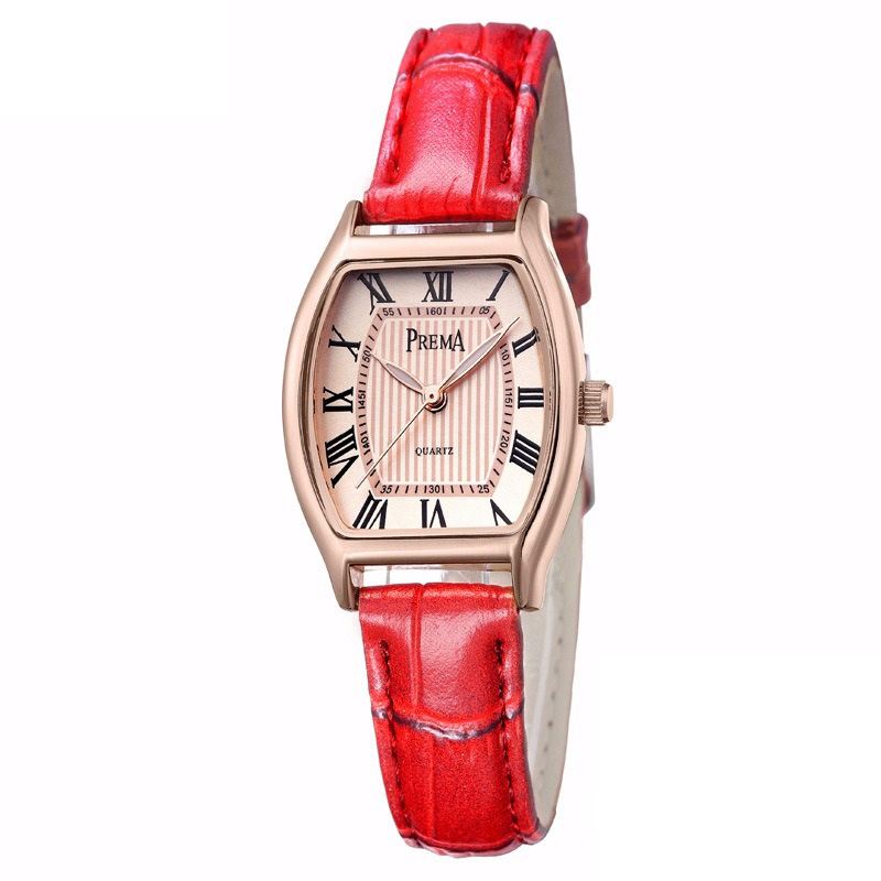 Mode Casual Romertal Pu Læderbånd Kvinder Quartz Watch Armbåndsur