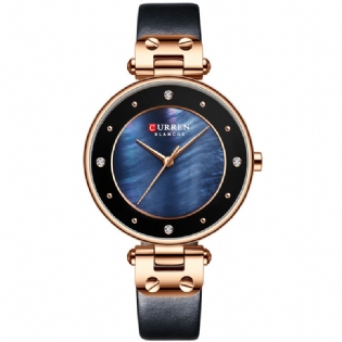 Mode Crystal Casual Casual Dial Kvinder Quartz Watch