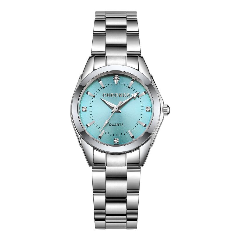 Mode Dameur Farverig Lille Urskive Elegant Simple Kvinde Quartz Watch