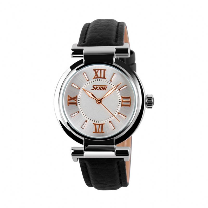 Mode Dameur Vandtæt Læderrem Casual Quartz Watch