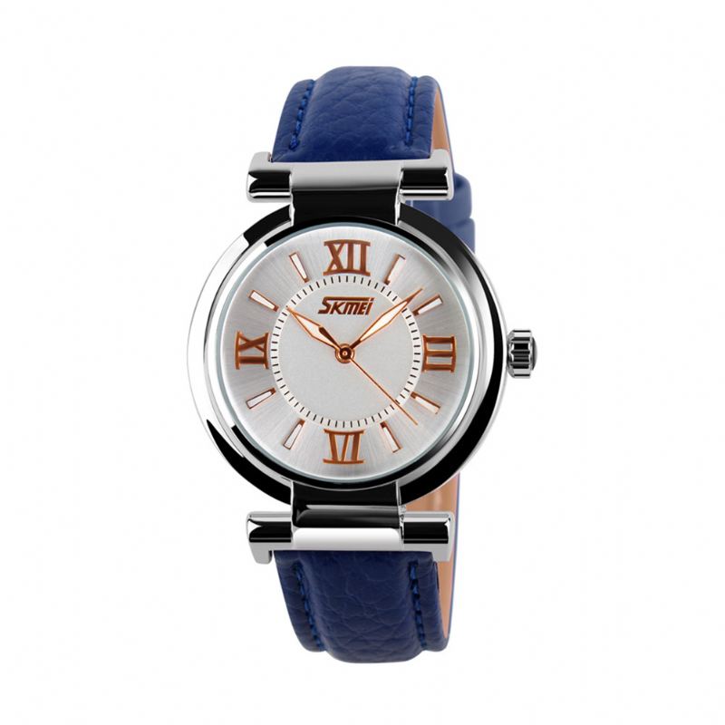 Mode Dameur Vandtæt Læderrem Casual Quartz Watch