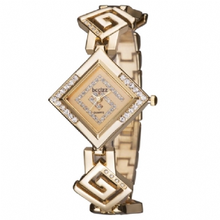 Mode Diamond Crystal Watch Dial Kvinder Watch Dame Dress Quartz Watch
