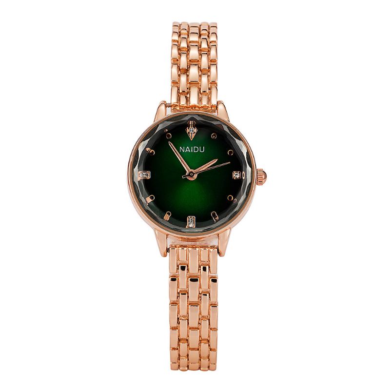 Mode Elegant Design Luksus Crystal Strap Dame Armbånd Armbåndsure Quartz Watch