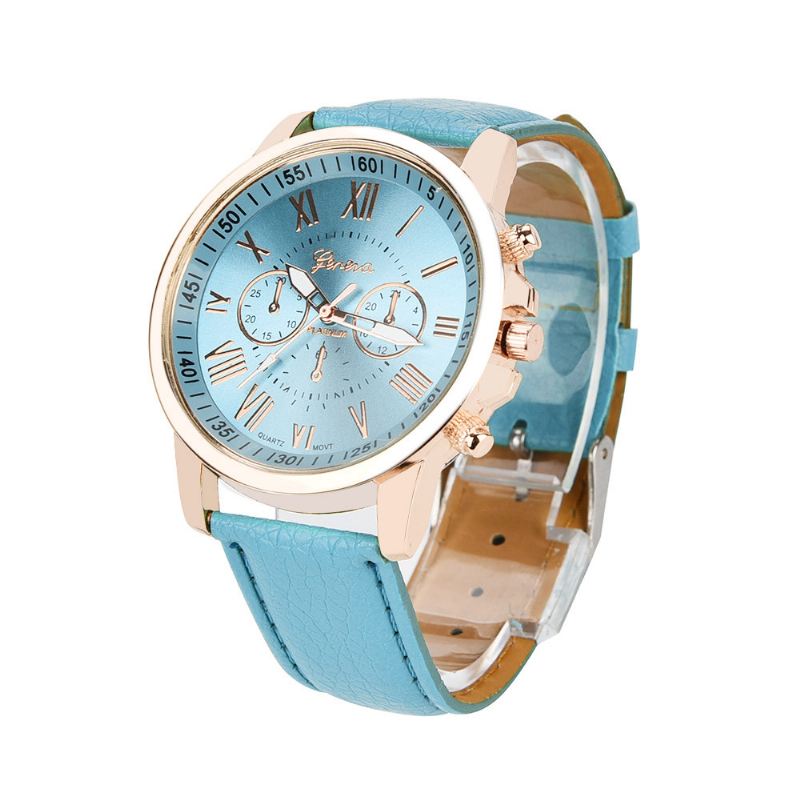 Mode Kvinder Watch Light Luxury Casual Læderrem Quartz Watch