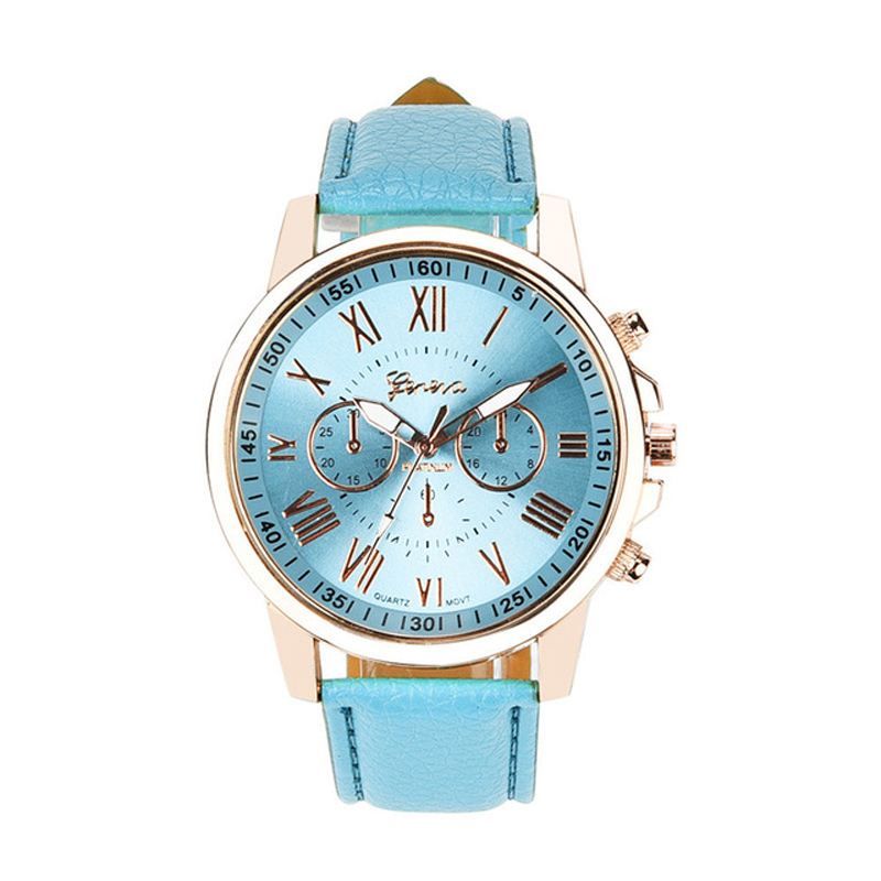 Mode Kvinder Watch Light Luxury Casual Læderrem Quartz Watch