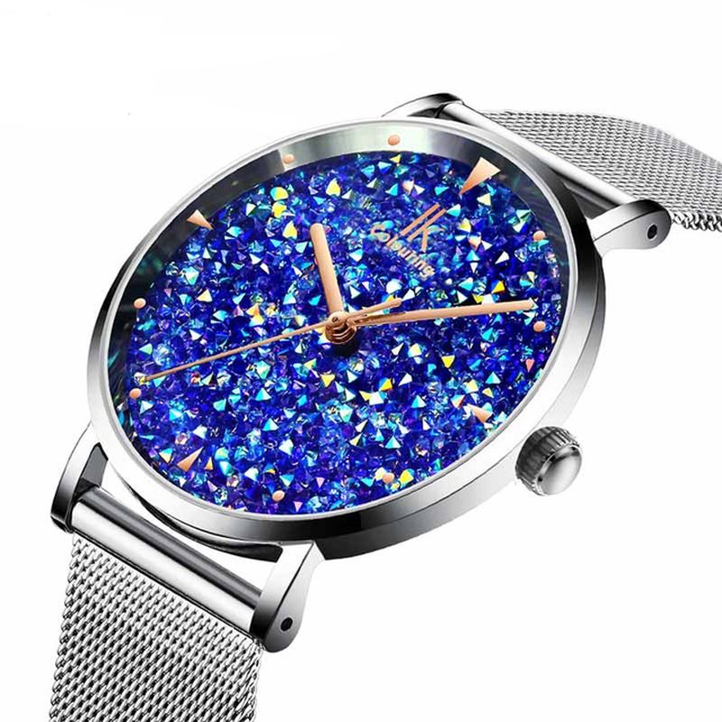 Mode Style Gypsophila Dial Dame Magnetic Watch Ultra Thin Quartz Watch