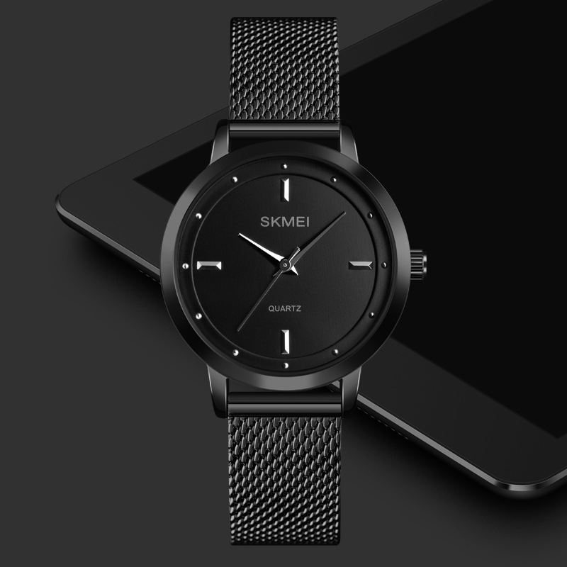 Rustfrit Stålrem Casual Style Vandtæt Mode Kvinder Armbåndsure Quartz Watch