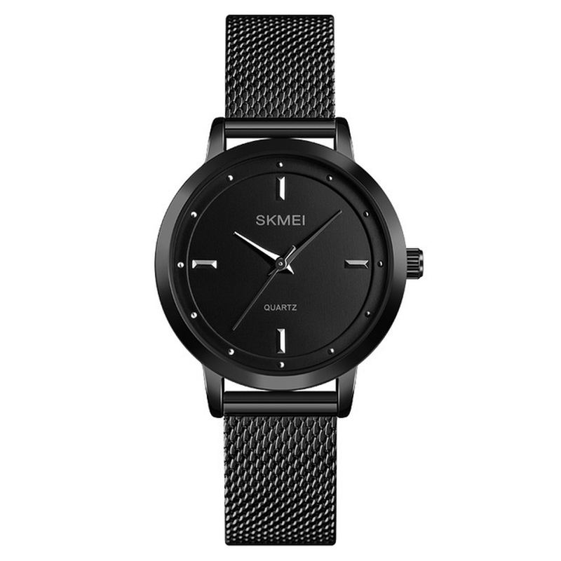 Rustfrit Stålrem Casual Style Vandtæt Mode Kvinder Armbåndsure Quartz Watch