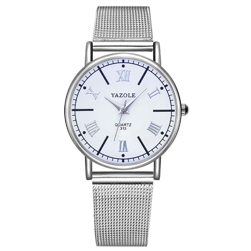 Urban Mode Kvinder Watch 3atm Vandtæt Rustfrit Stål Mesh Strap Luksus Stil Lady Quartz Watch