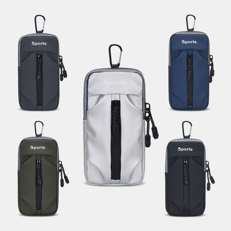 Mænd Casual Vandtæt Dacron Air Permeabilitet 6.6 Tommer Telefontaske Taljetaske Crossbody-taske Skuldertaske