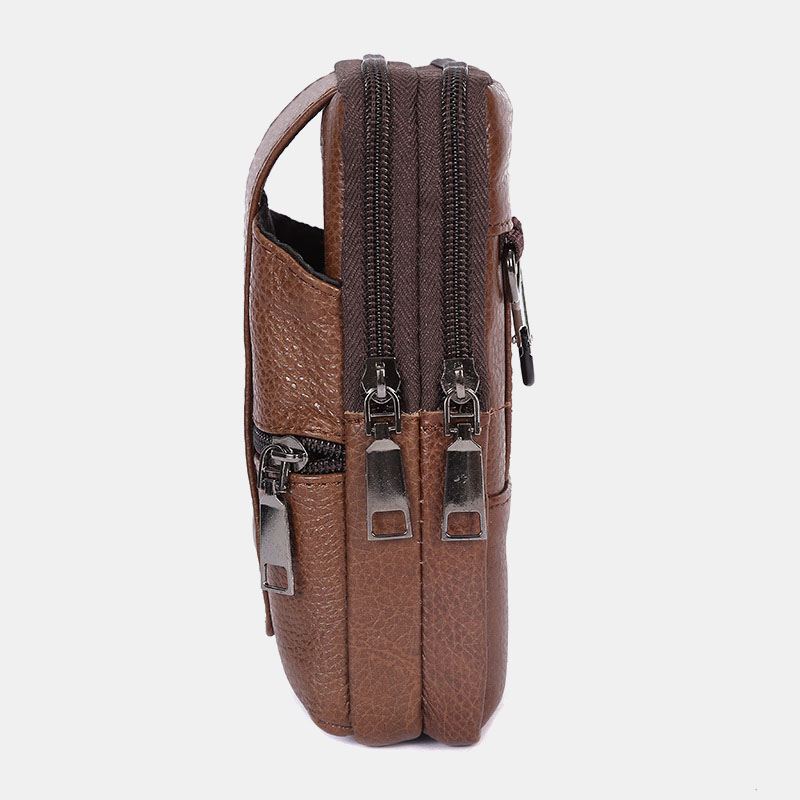 Mænd Holdbar Klap Magnetisk Knapdesign Taljetaske Åndbar Smagløs Bæltetaske 6.5 Tommer Telefontaske Crossbody-tasker Med Skulderrem