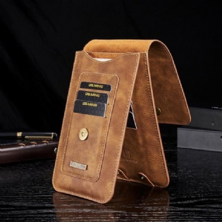 Mænd Imiteret Læder Vintage Kortholder Taljetaske Telefontaske