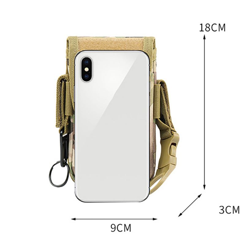 Mænd Mini Taljetaske Telefontaske Kortholder Tactical Bag Outdoor Bag