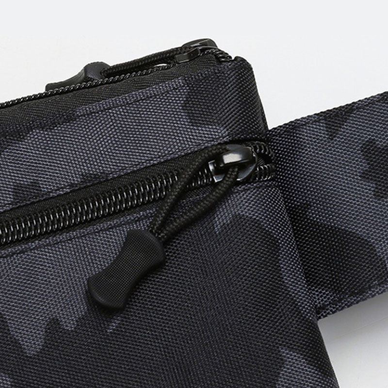 Mænd Nylon Camouflage Multi-carry Multi-pocket Sport Udendørs Taktisk Skuldertaske Brysttaske