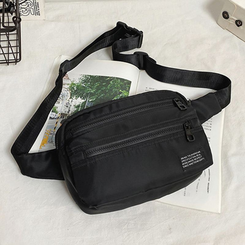 Mænd Nylon Letvægts Casual Vandtæt Slidfast Brysttaske Crossbody Bag Skuldertaske