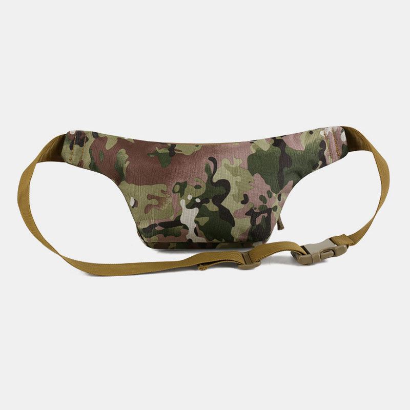 Mænd Nylon Multi-carry Multi-pocket Outdoor Tactical Camouflage Ridning Taljetaske Skuldertaske Brysttaske