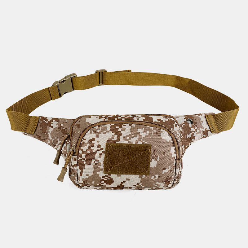 Mænd Nylon Multi-carry Multi-pocket Outdoor Tactical Camouflage Ridning Taljetaske Skuldertaske Brysttaske