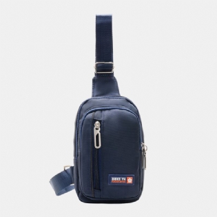 Mænd Nylon Sport Multi-pocket Crossbody Bag Brysttaske Sling Bag