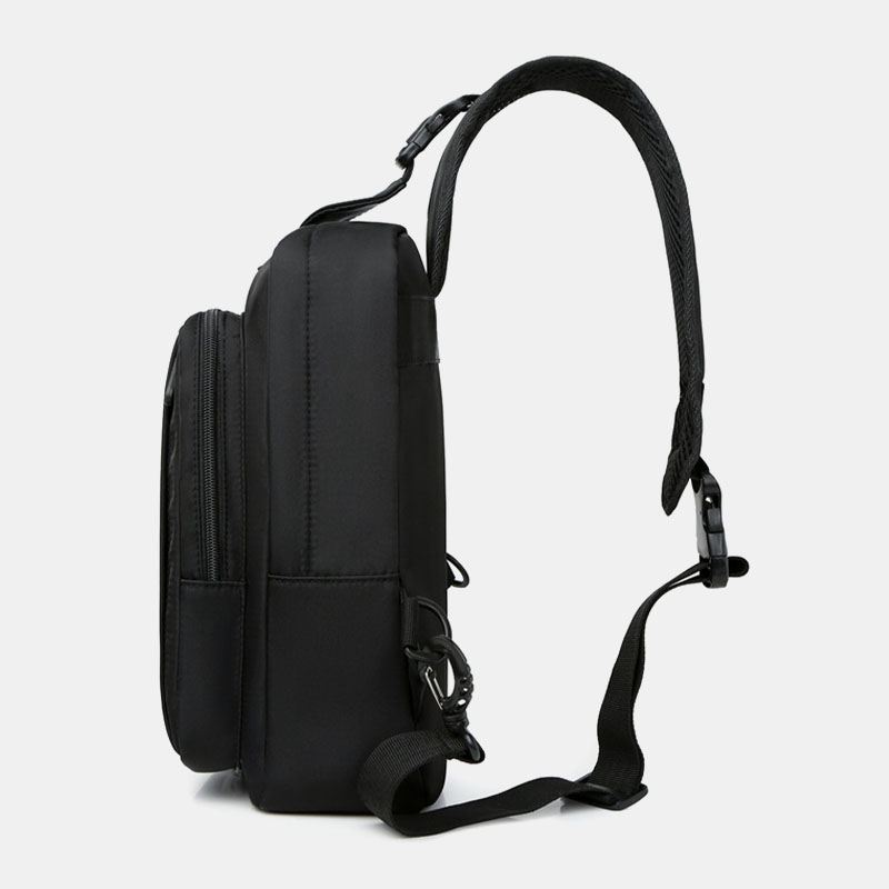 Mænd Nylon Stor Kapacitet Vandtæt Multi-pocket Brysttasker Skuldertaske Crossbody Tasker