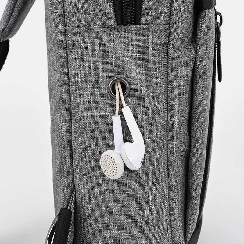 Mænd Oxford Brysttaske Med Stor Kapacitet Casual Multifunktions Øretelefon Hul Design Crossbody Taske Skuldertaske