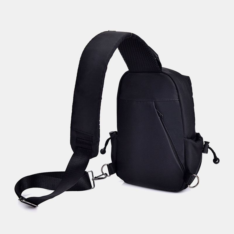 Mænd Oxford Cloth Casual Mode Vandtæt Udendørs Opbevaring Brysttaske Crossbody Taske