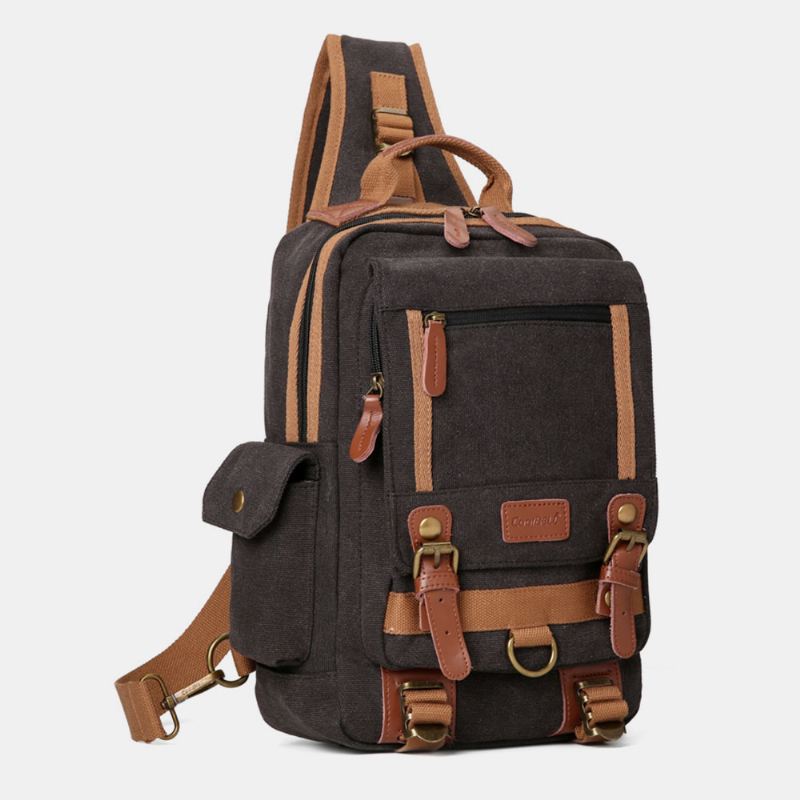 Mænd Oxford Multi-pocket Vandtæt Brysttaske Outdoor Travel Multifunktion Anti-theft Crossbody Taske