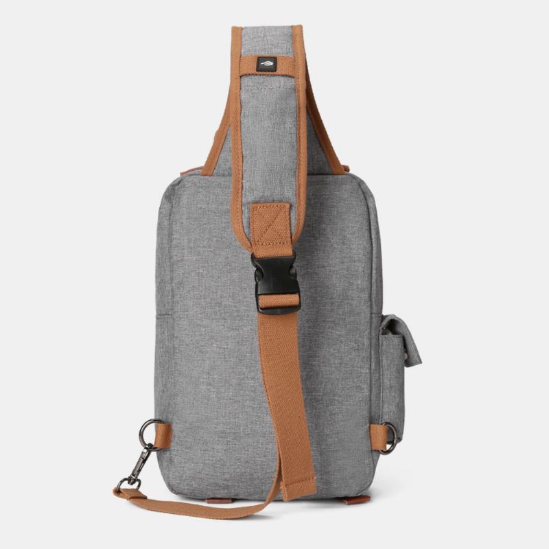 Mænd Oxford Multi-pocket Vandtæt Brysttaske Outdoor Travel Multifunktion Anti-theft Crossbody Taske