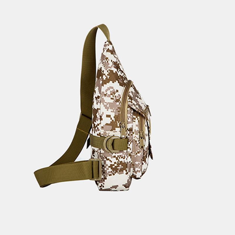 Mænd Oxford Vandtæt Multi-pocket Tactical Sling Crossbody Bag Brysttaske Sling Bag