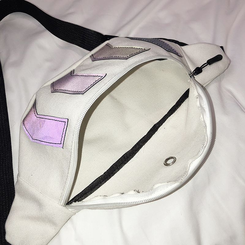 Mænd Reflekterende Taktisk Hip-hop Brysttaske Crossbody Bag Sling Bag