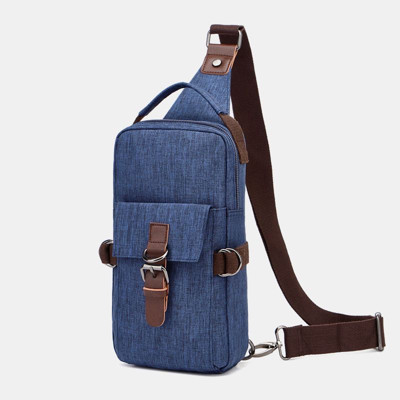 Mænd Stor Kapacitet Vandtæt Anti-theft Udendørs Casual Crossbody Tasker Brysttaske Skuldertaske