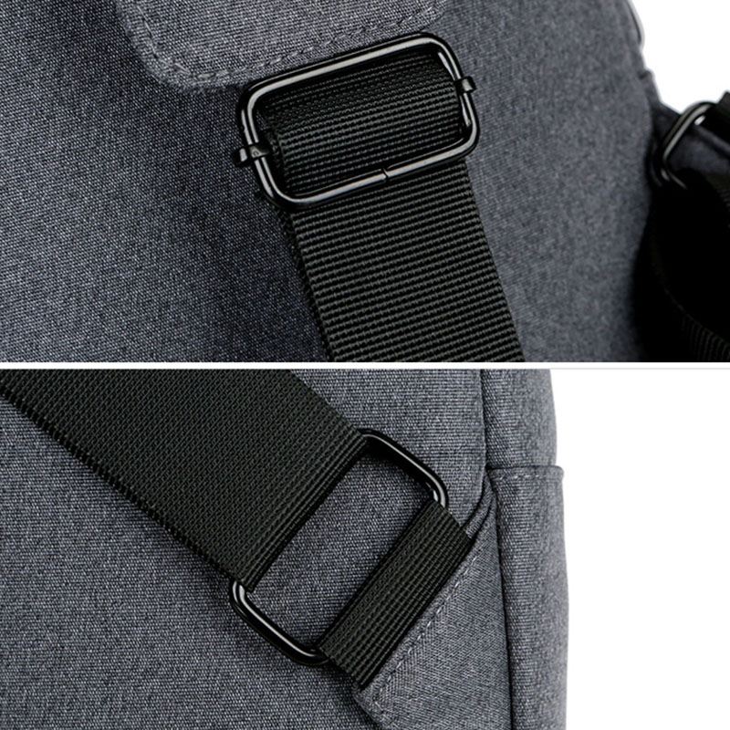 Mænd Usb-opladning Multi-pocket Brysttaske Oxford Skridsikker Slidbestandig Vandtæt Afslappet Skuldertaske Crossbody Tasker