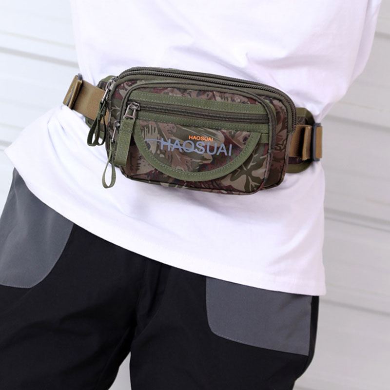 Mænd Vandtæt Multi-pocket Camouflage Udendørs Brysttaske Bæltetaske Sling Bag