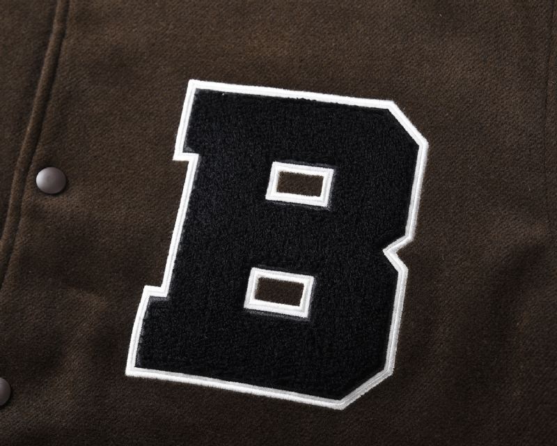 Brevbroderi Baseball Uniform Street Hip-hop Uldjakke