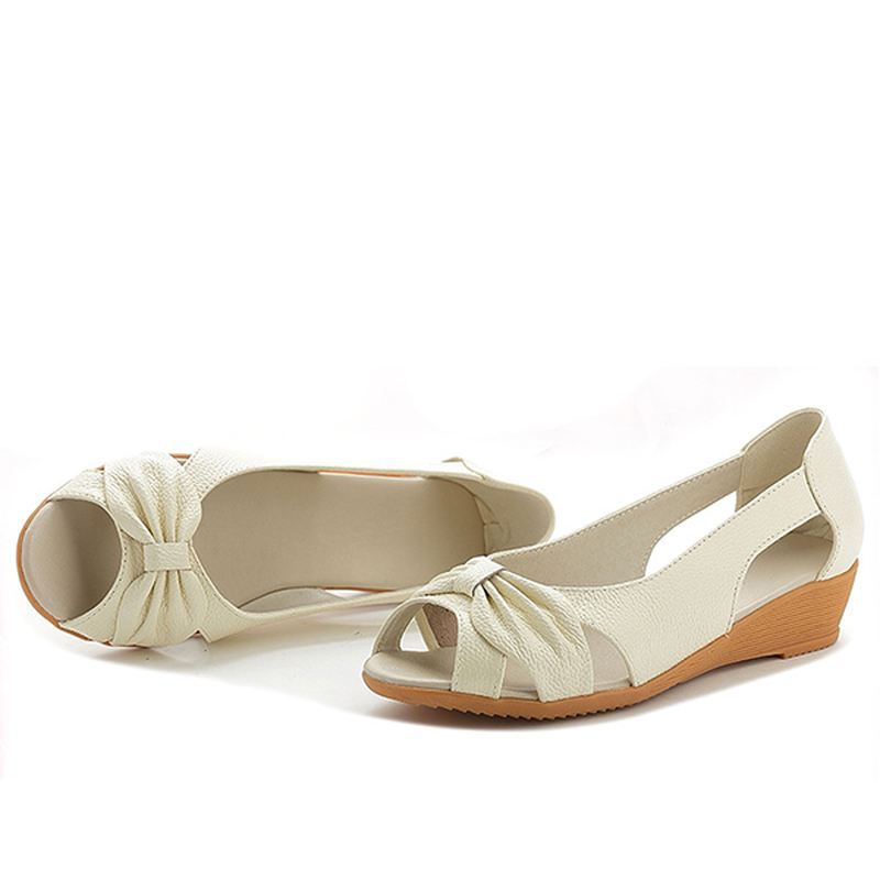 Butterfly Knot Hollow Out Causal Flats Til Kvinder