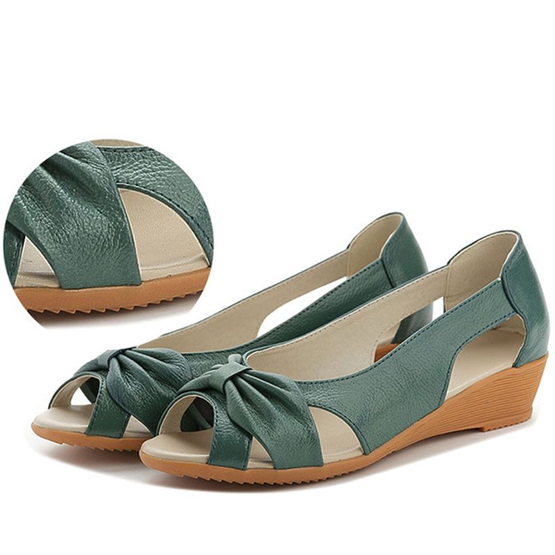 Butterfly Knot Hollow Out Causal Flats Til Kvinder