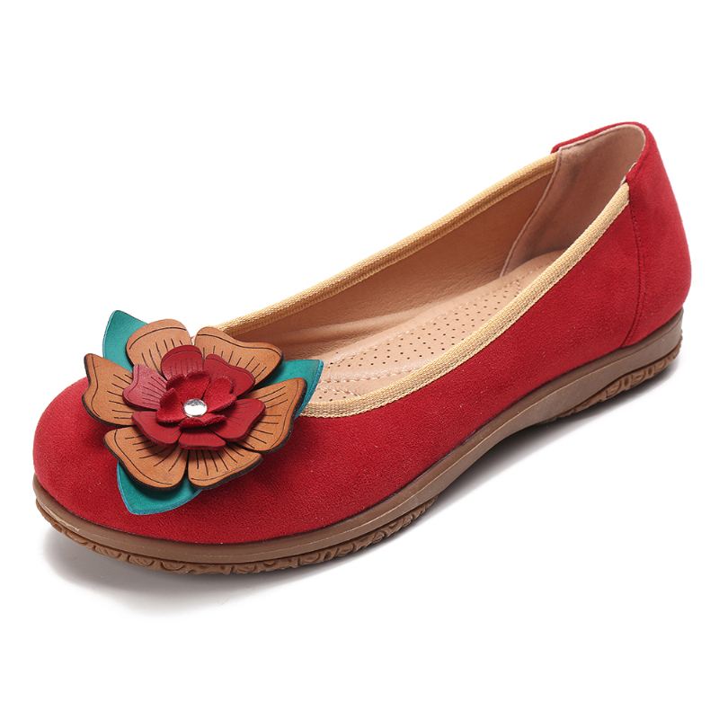 Dame Ruskind Blomster Slip On Comfort Casual Flats